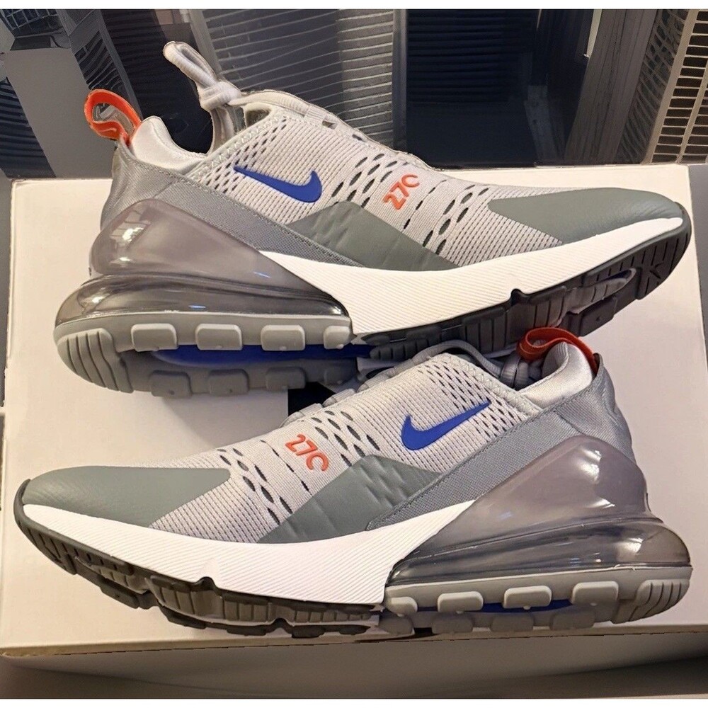 Nike Air Max 270 Grey Royal Red CD7338-001 Cool Grey/Red Men's Size 8